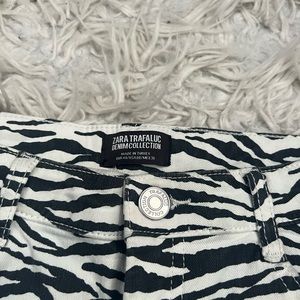 Zara zebra pants